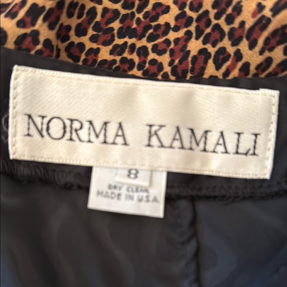 Norma Kamali Elegant Black Patterned Skirt - Picture 4 of 4